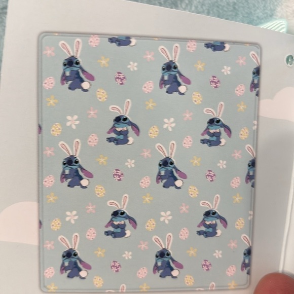 CLEARANCE LAST ONE! NWT! Disney Stitch Easter Bunny Plush Throw Blanket - Picture 5 of 7